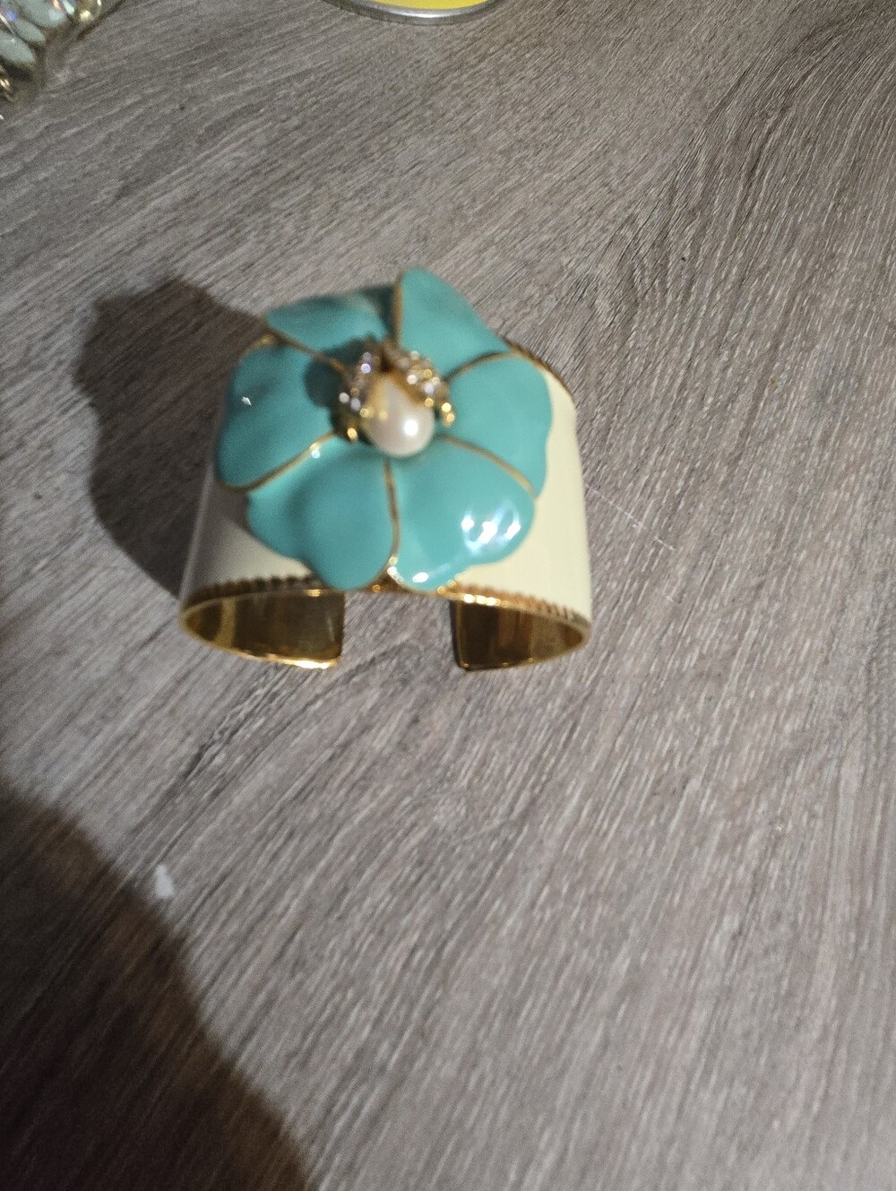 Ladybug Enamel Cuff